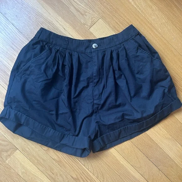 DÔEN Black Poplin Shorts nwot - Picture 3 of 5